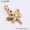 33388 Xuping latest gold jewelry designs personalized animal bee pendant luxury geometric jewelry